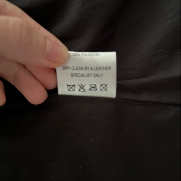 Black leather biker jacket, from Barney’s NY (now closed) - Picture 9 of 9